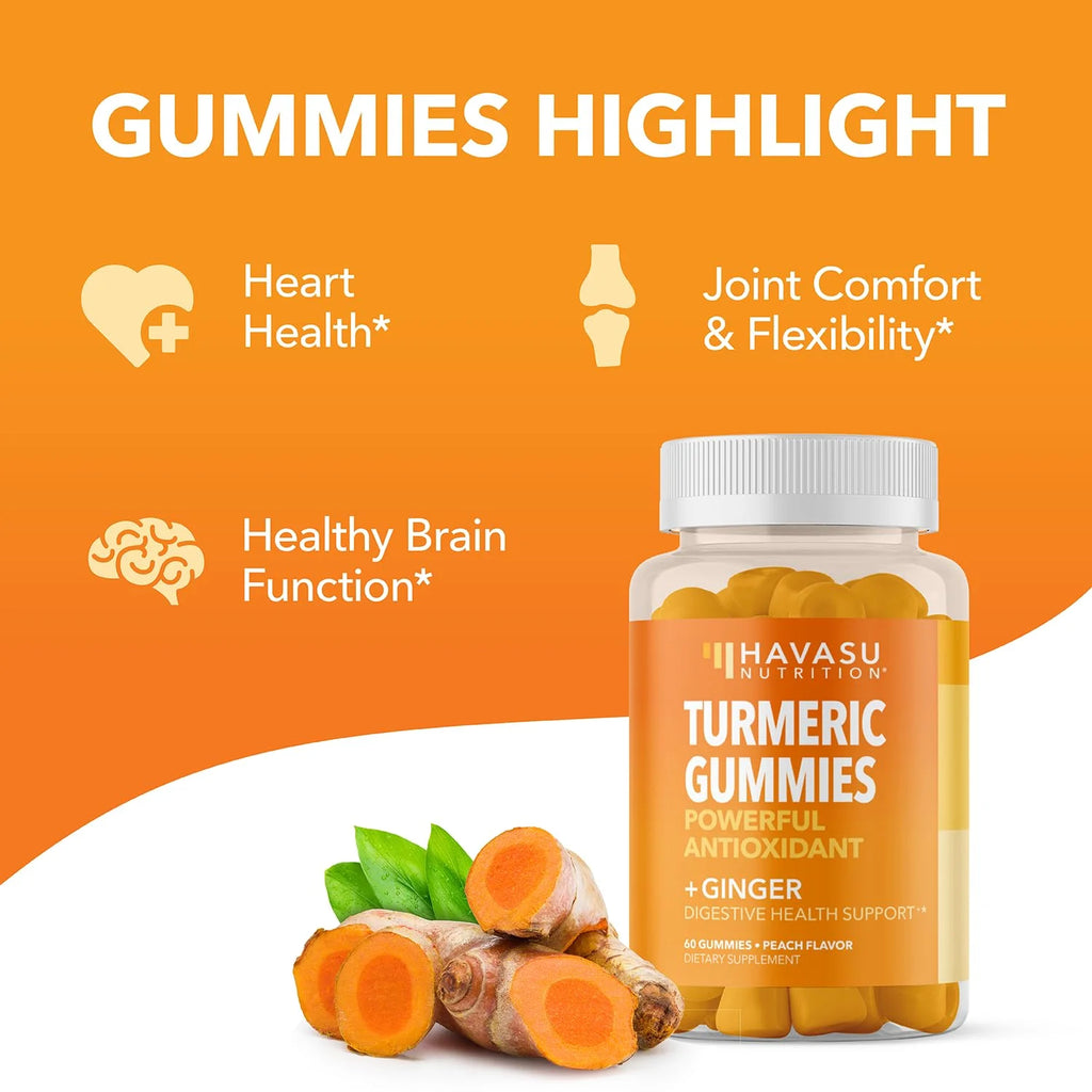 Veyora™ Turmeric + Ginger Gummies – Natural Joint & Immune Support